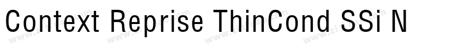 Context Reprise ThinCond SSi Normal字体转换